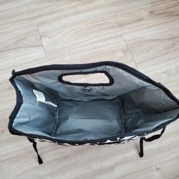 NEW Black & White Insulated Lunch Tote - Picture 6 of 9